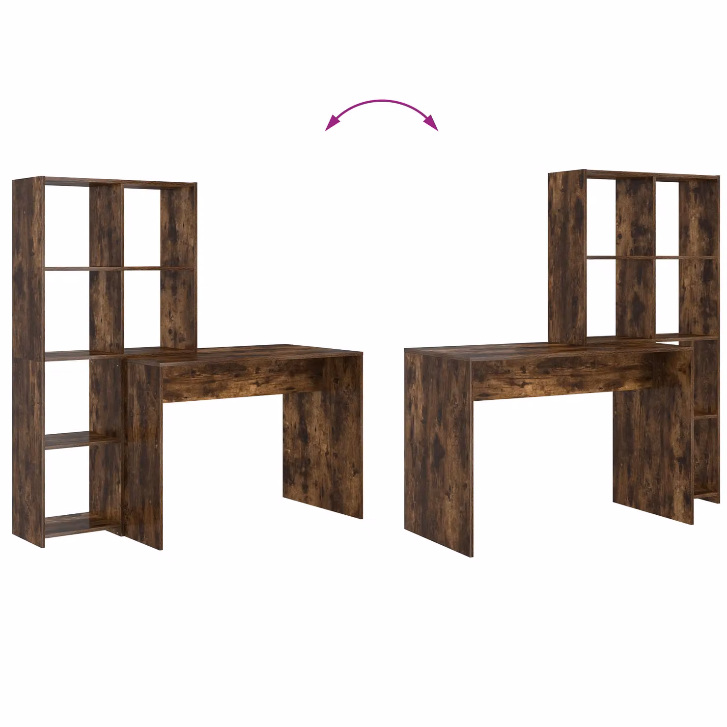 Berkfield Home Modern Smoked Oak Storage Shelf in Brown – 4