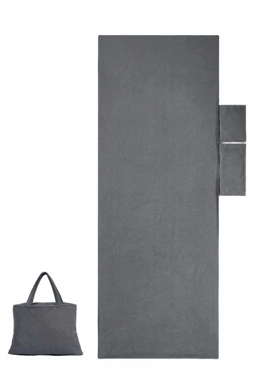 OHS Microfibre Quick Dry Absorbent Beach Towel in Grey – 5