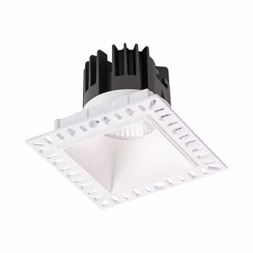 Ideal Lux Game Trimless Square Recessed LED Downlight, White, 1100Lm, 3000K Warm White