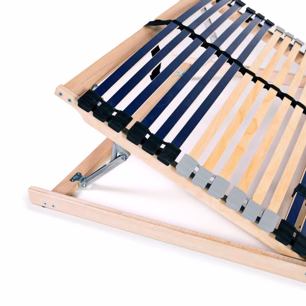 Berkfield Home 7-Zone Slatted Bed Base with 42 Beech and Birch Wood Slats, W/D/H: 200 x 100 cm – 4