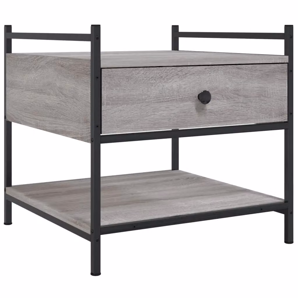 Berkfield Home Grey Sonoma Square Coffee Table, W/D/H: 50 x 50 x 50 cm – 2