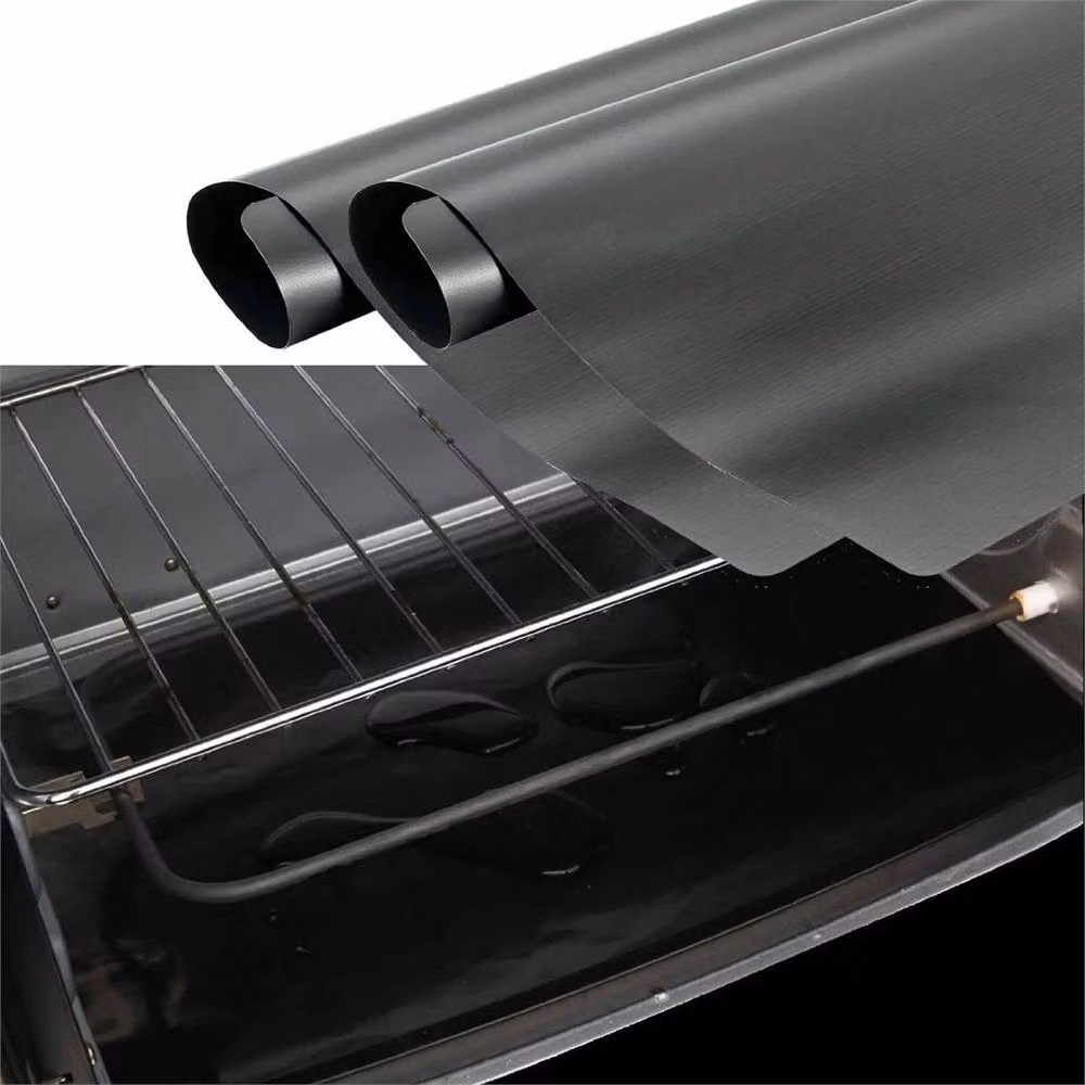 Nordara 2-Piece Heavy Duty Non-Stick Oven Rack Covers, Black – 2