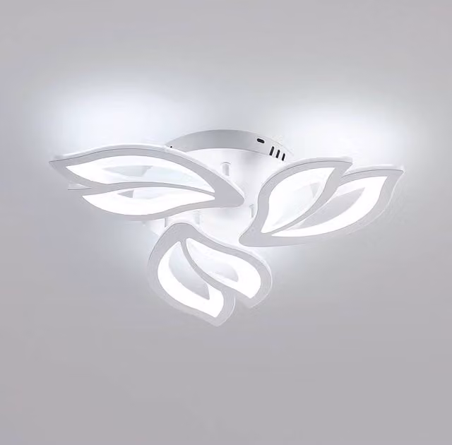 Pheashine Modern LED Ceiling Light, 40W, 6500K Cool White, White