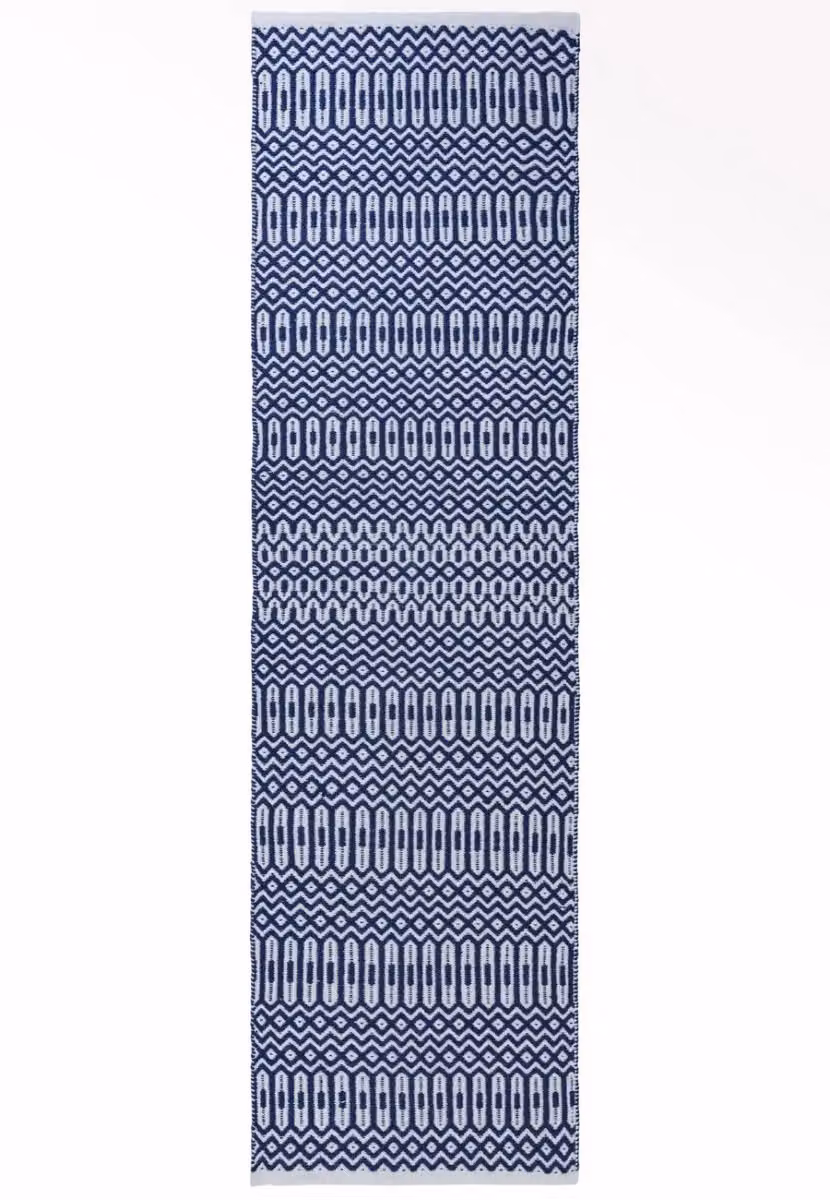 The Rug Shop UK Blue Modern Geometric Handmade Easy to Clean Area Rug W: 200 cm, D: 290 cm – 5