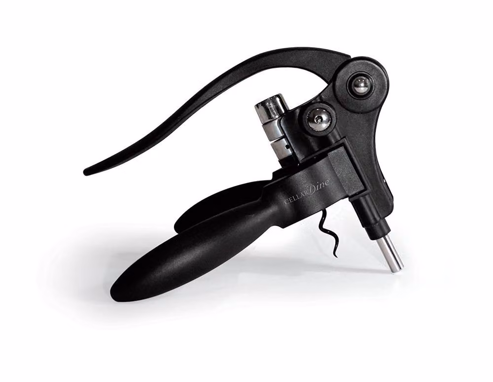dexam CellarDine Deluxe Lever Corkscrew in Black and Multicolour Metal – 2