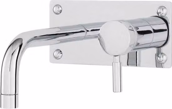 Balterley Hester Wall Mounted Basin and Bath Filler in Silver Chrome