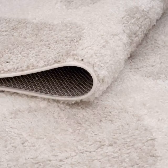 THE RUGS Soft Shaggy Area Rug with Modern Animal Print Design in Light Beige, W/D/H: 80 x 300 cm
