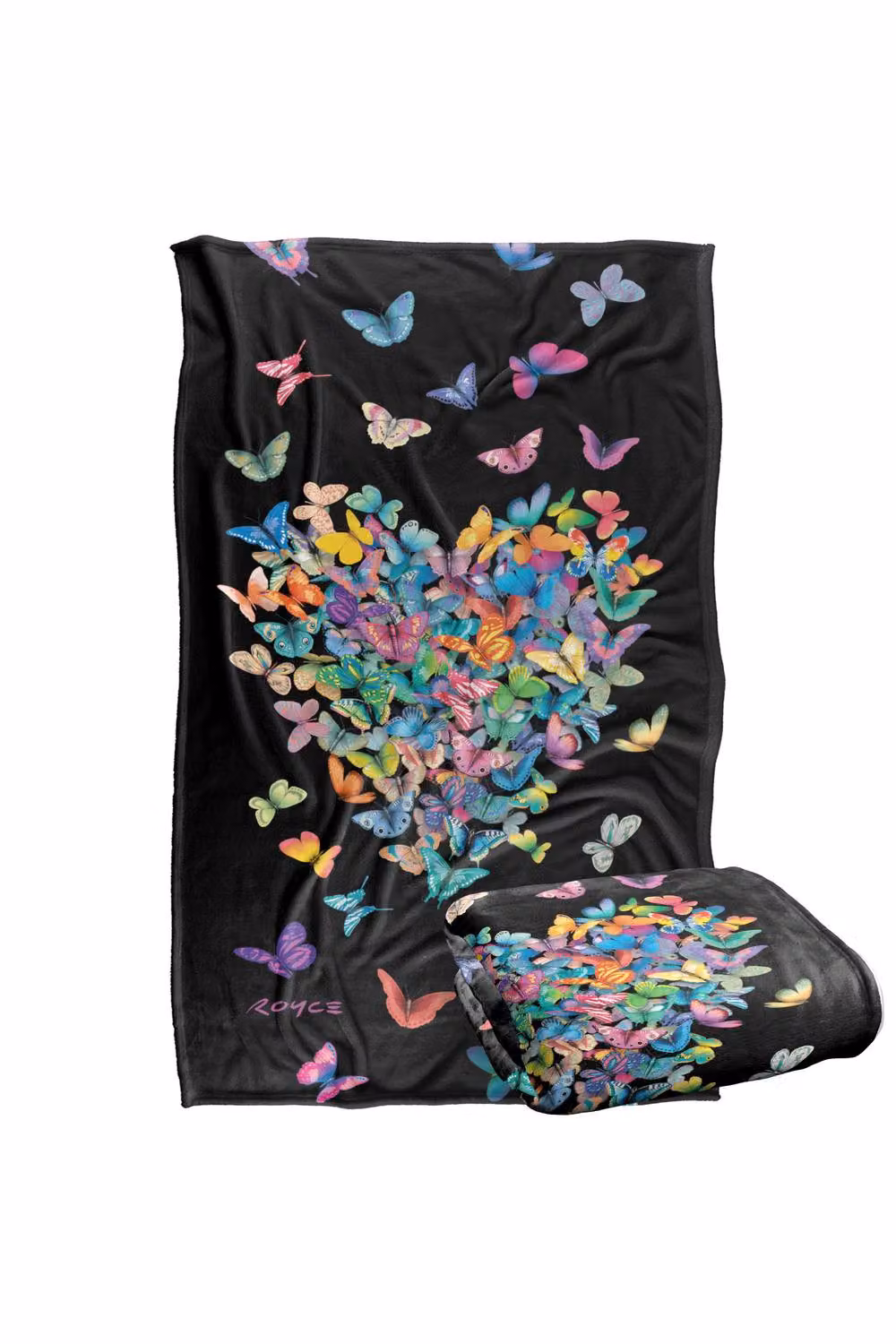 JQ Licensing Royce Mcclure Wildheart Butterflies Silky Touch Super Soft Fleece Throw Blanket, Multicolour, W/D/H: 91 x 147 cm – 6