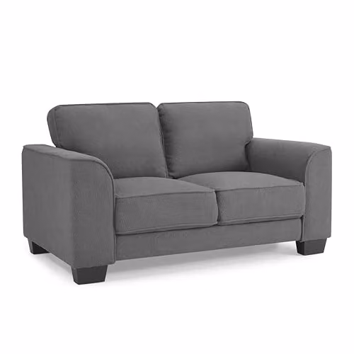 Home Detail Jada 2-Seater Sofa in Grey Bouclé Fabric with Sleeping Function and Scatter Cushions – 1