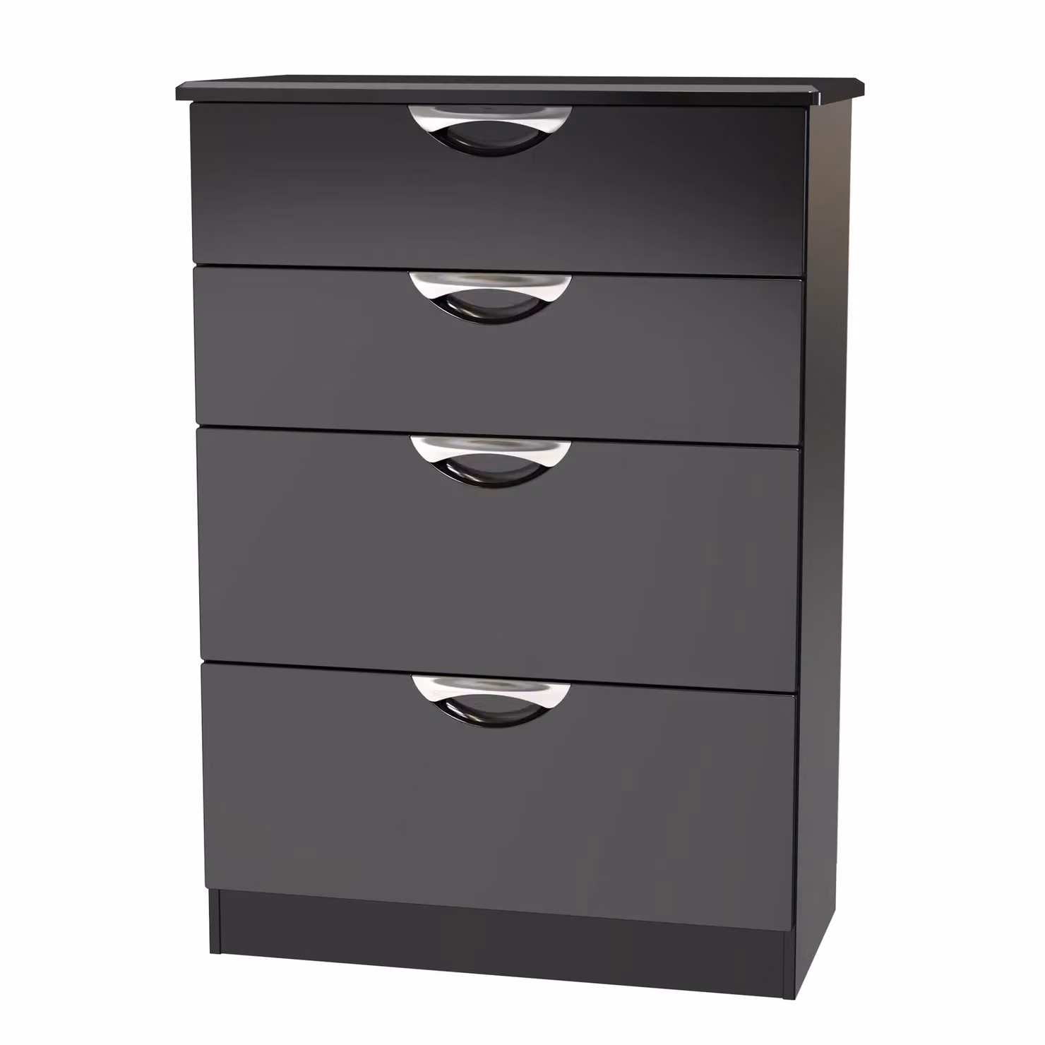 2 U Holborn Ready Assembled 4 Drawer Deep Chest in Black – 3