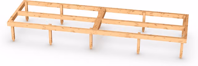 Empire Sheds 10x3 Empire Timber Shed Base in Green