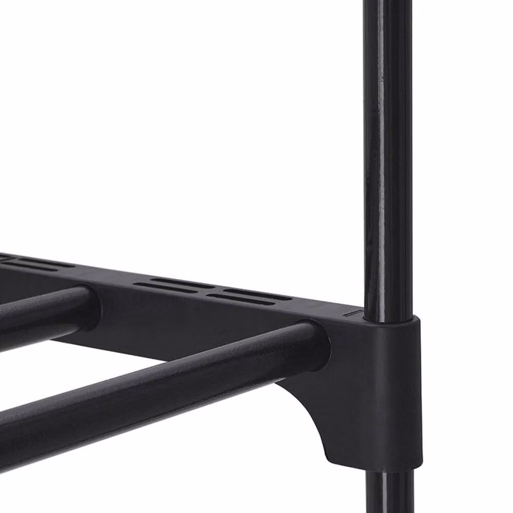 Kelvenix 10 Tier Tall Vertical Shoe Storage Rack in Black Metal – 3