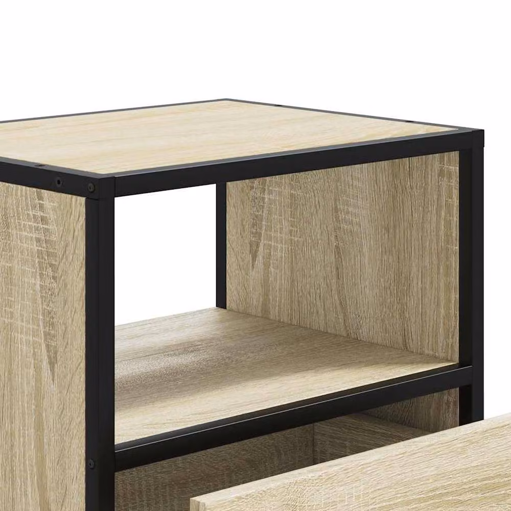 Berkfield Home Set of 2 Wall-mounted Bedside Cabinets in Sonoma Oak Brown, W: 40 cm, D: 31 cm, H: 39.5 cm – 7