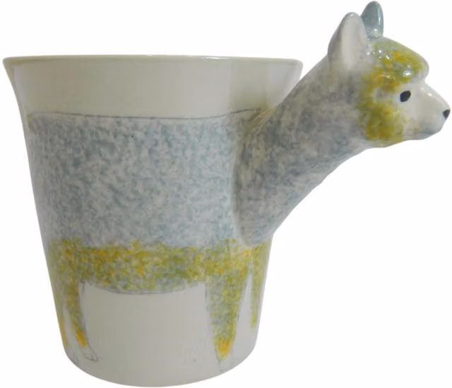 Grey and White Ceramic Mug by On Trade Winds