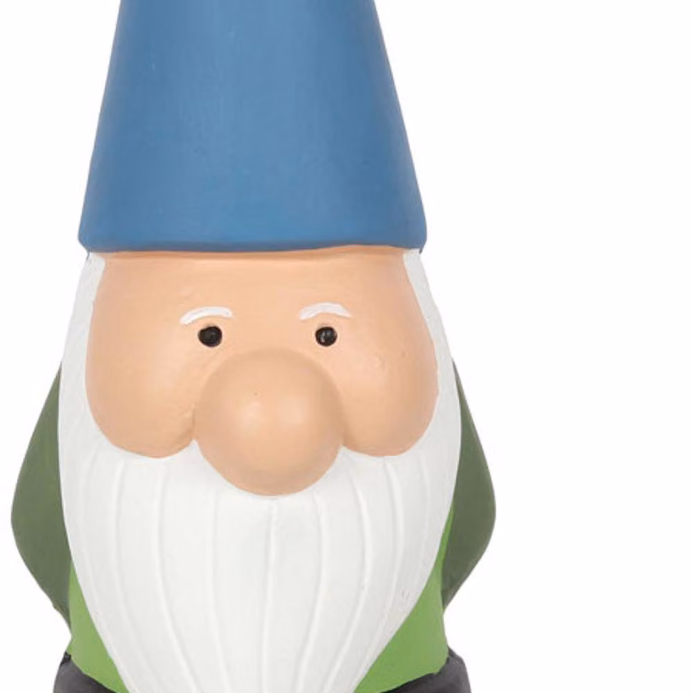 Something Different Weather Forecasting Terracotta Garden Gnome in Green Ceramic, H: 30.0 cm, W: 12.5 cm, D: 10.5 cm – 2