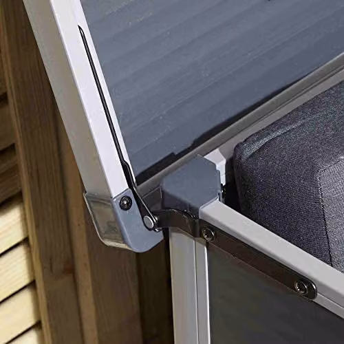 Rowlinson Airevale Plastic Cushion Box, Dark Grey, W125 x D62 x H60 cm – 4