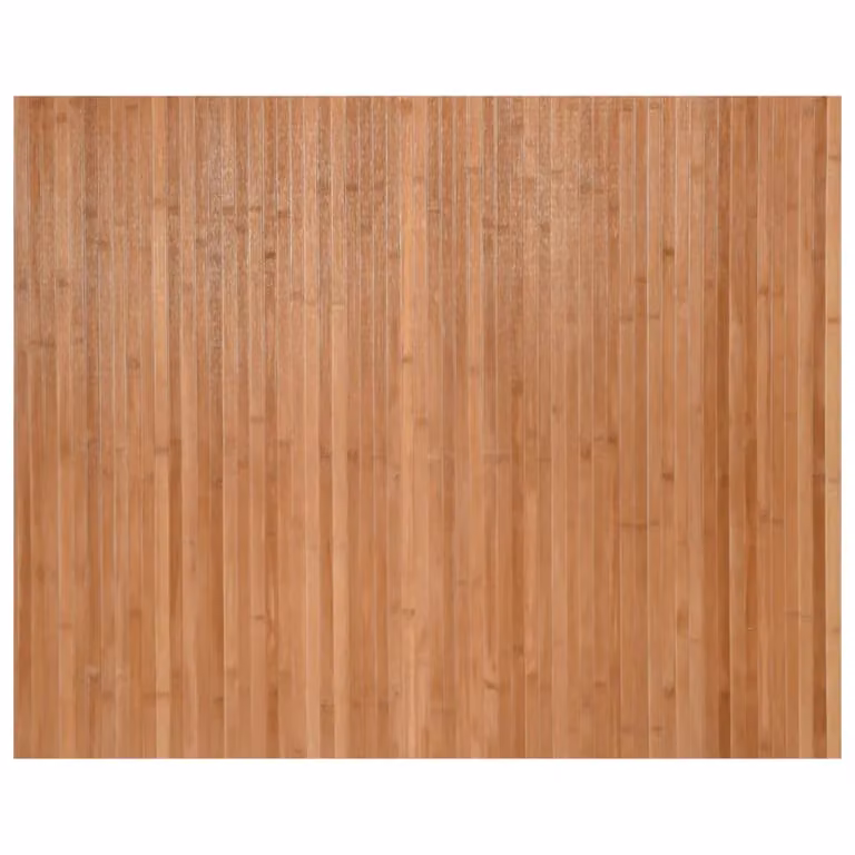 Berkfield Home Nature Rectangular Bamboo Rug in Brown, W: 80 cm, L: 100 cm