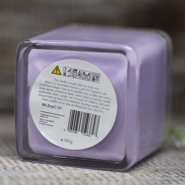 KDMK Grapefruit and Ginger Soy Wax Jar Candle, Yellow