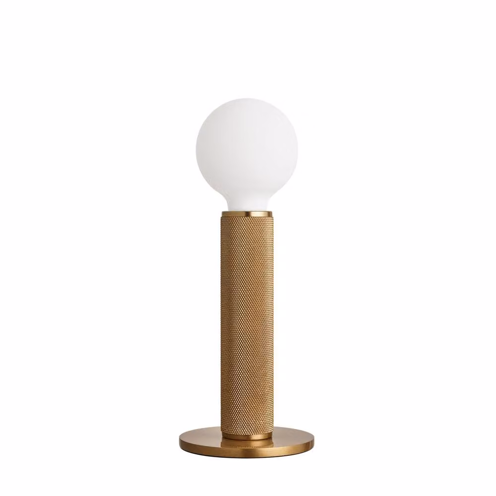 Industville Knurled Edison Table Lamp in Gold/Brass – 2