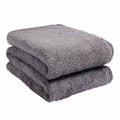 Brentfords Charcoal Grey Teddy Fleece Throw, W/D/H: 125 x 150 cm – 2