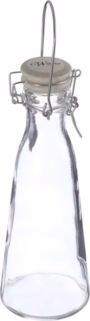 Orsina Transparent Water Storage Bottle with Silver Details, 1000ml
