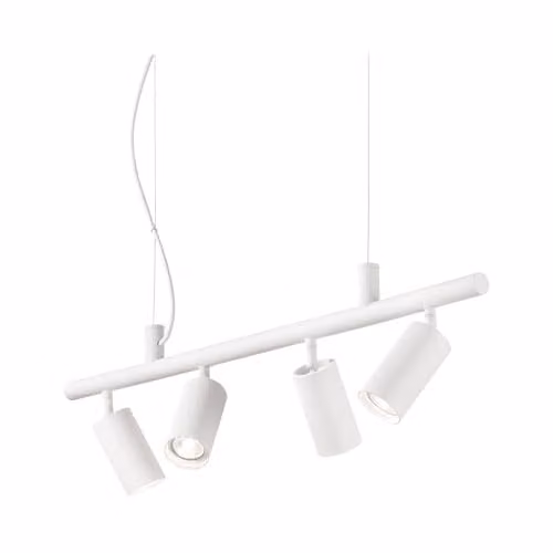 Ideal Lux Dynamite White 4-Light Spotlight Ceiling Pendant Lamp with GU10 Bulbs