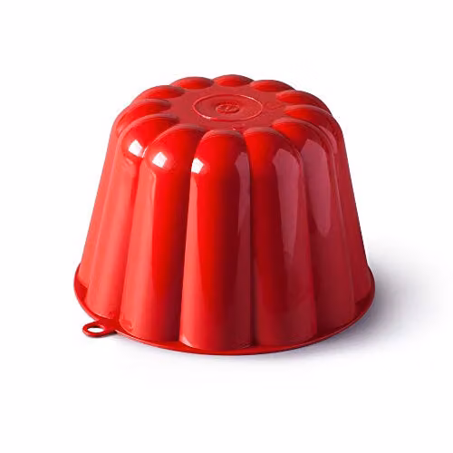 Kilo L30R Traditional Round Jelly Mould in Red, 70 g
