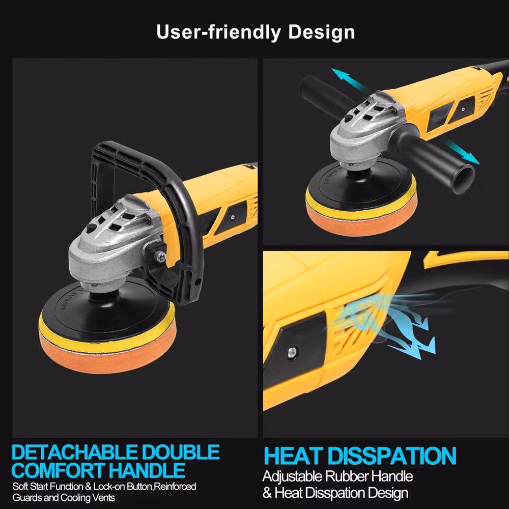 Nordara Variable 7 Speed Electric Car Polisher Sander in Yellow – 3