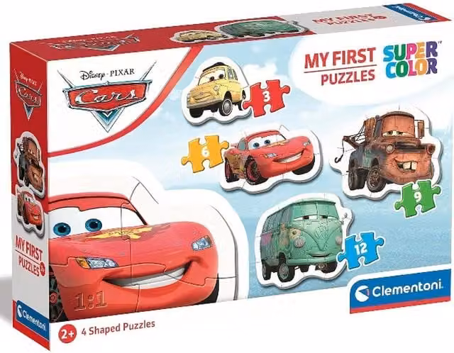 Clementoni Disney Cars My First Puzzles Set with Extra Large Cardboard Pieces in Multicolour