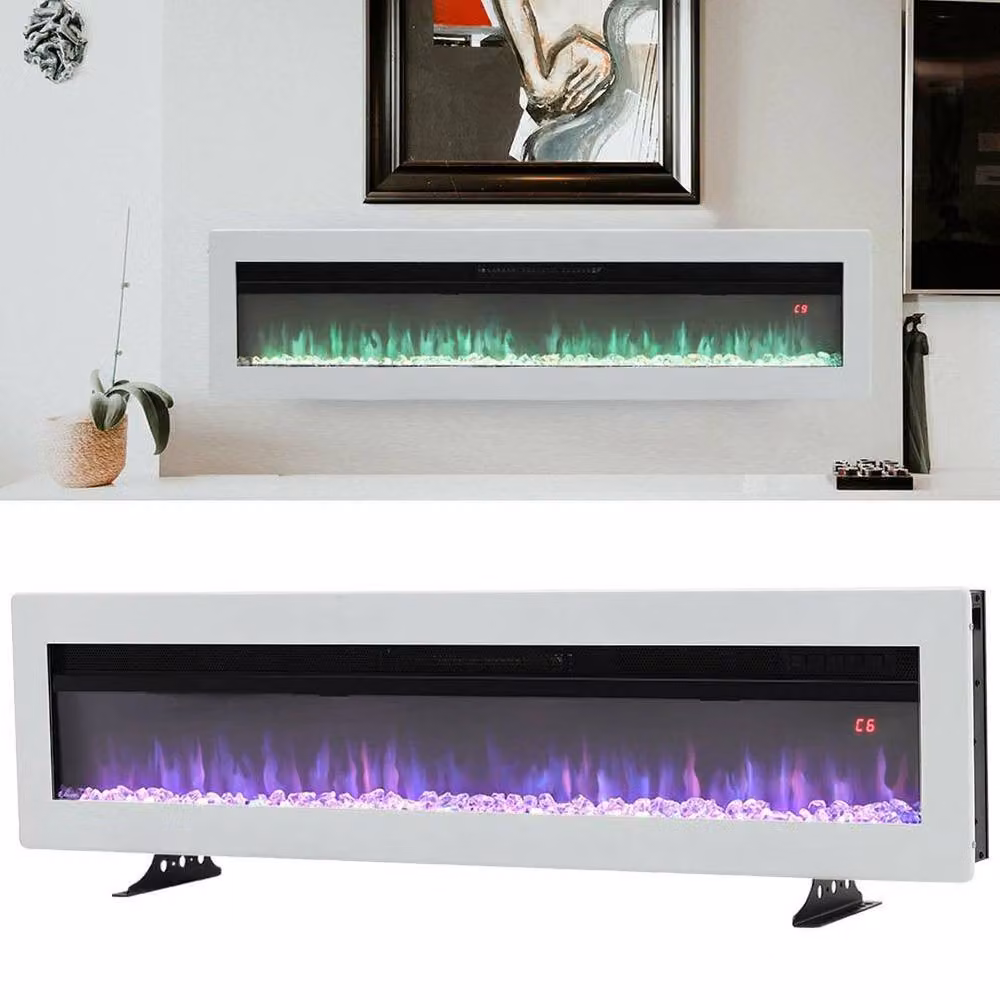 PAWNORA White Standing Electric Glass Heater – 3