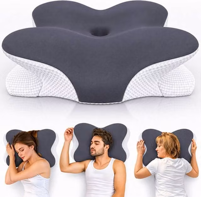NESTLUNE Grey Memory Foam Wedge Pillow for Babies in Cot