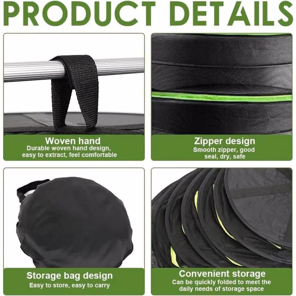 PAWNORA 4 Layer Hanging Herb Drying Net in Black, W/D/H: 80 x 60 x 0 cm – 3