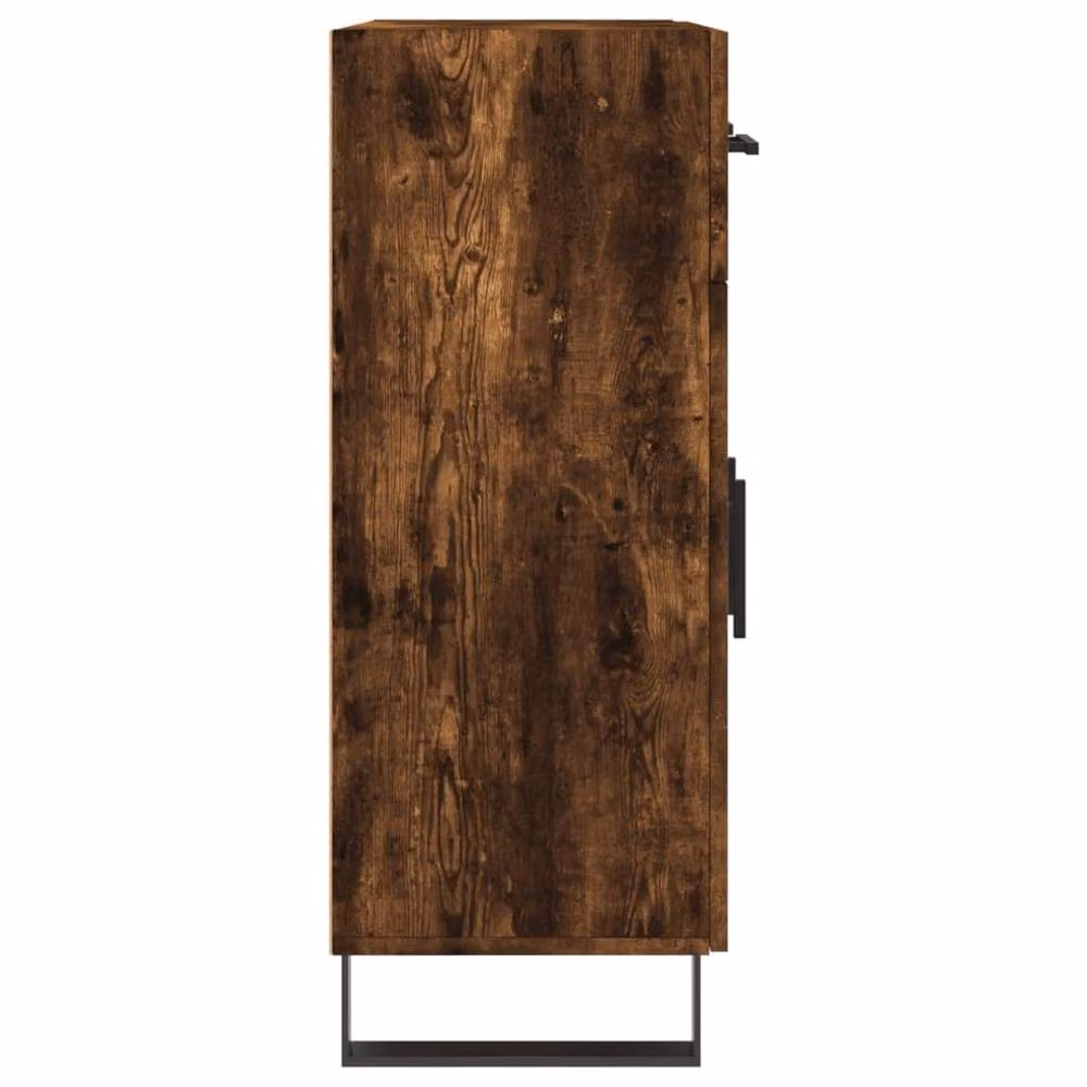 Berkfield Home Smoked Oak Sideboard in Brown, W/D/H: 69.5 x 34 x 90 cm – 6