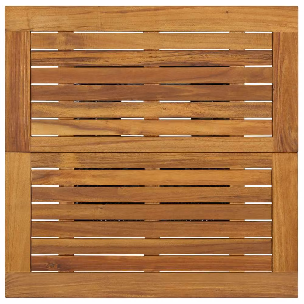Berkfield Black Home Bar Table in Poly Rattan and Solid Acacia Wood, W/D/H: 80 x 80 x 110 cm – 2