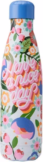S'well Steffi Lynn Multicolour Floral Vacuum Insulated Stainless Steel Water Bottle, 500 ml