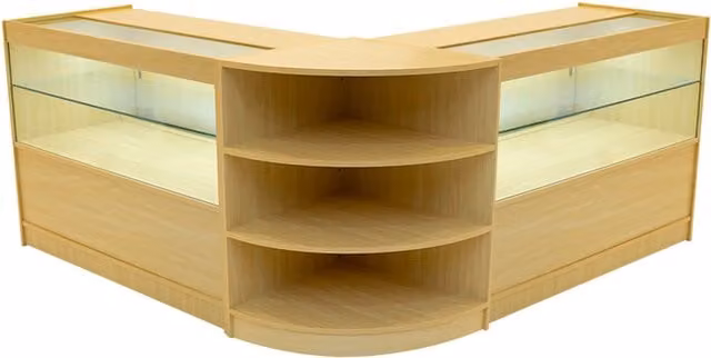 Monstershop Andromeda LED Shop Counter Set LM60 and 2 x C1200 in Maple Beige
