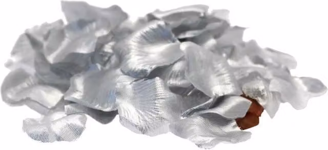 KDMD Metallic Silver Rose Petal Confetti 3 Pack