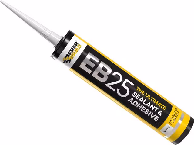 Sika EB25WE Flexible Sealant and Adhesive, White, 300 ml