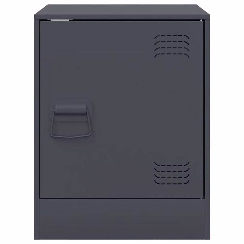 Berkfield Home Stylish Bedside Cabinets, Set of 2, Anthracite, W/D/H: 34.5 x 39 x 44 cm – 3