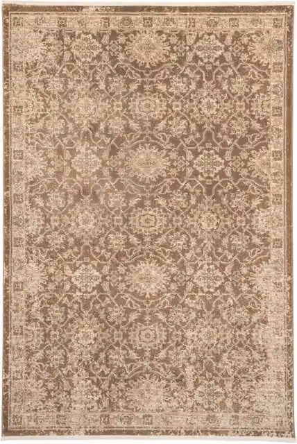 Kukoon Beige and Brown Traditional Floral Luxury Living Room Area Rug, W: 200 cm, D: 290 cm – 1
