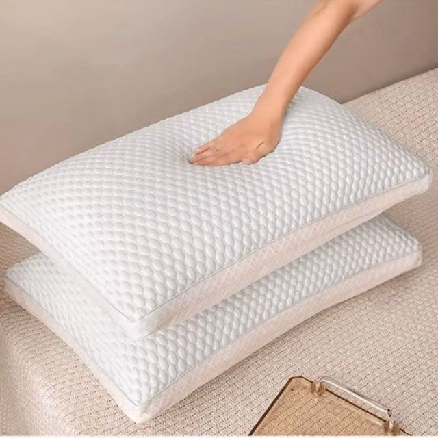 VOGREX Orthopaedic Memory Foam Air Flow Neck Support Pillow in White