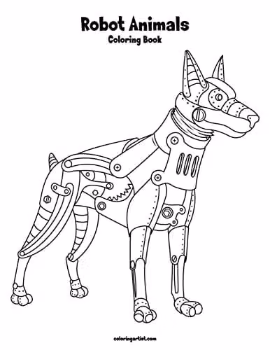Robot Animals Coloring Book 1: Volume 1 by Createspace