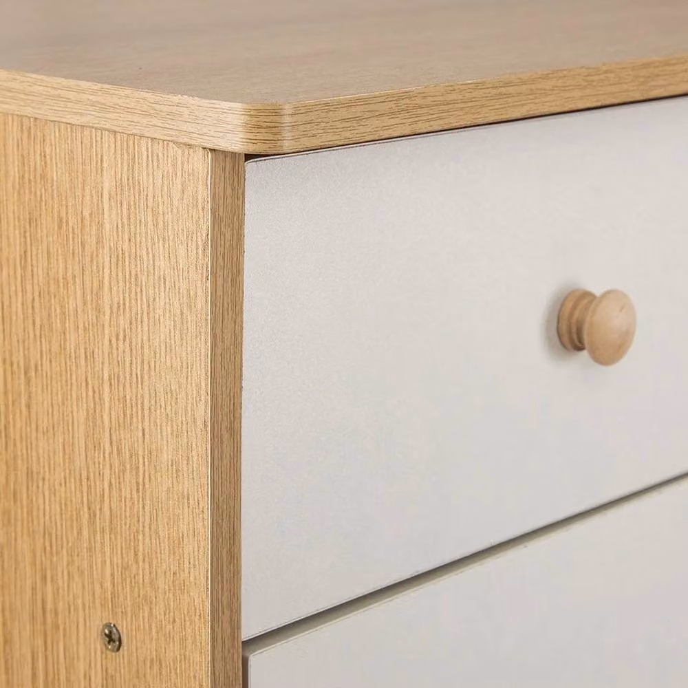 KORVIXA 5 Layer Chest Of Drawers Bedside Cabinet Storage, Multicolour, W: 100 cm, H: 100 cm – 2