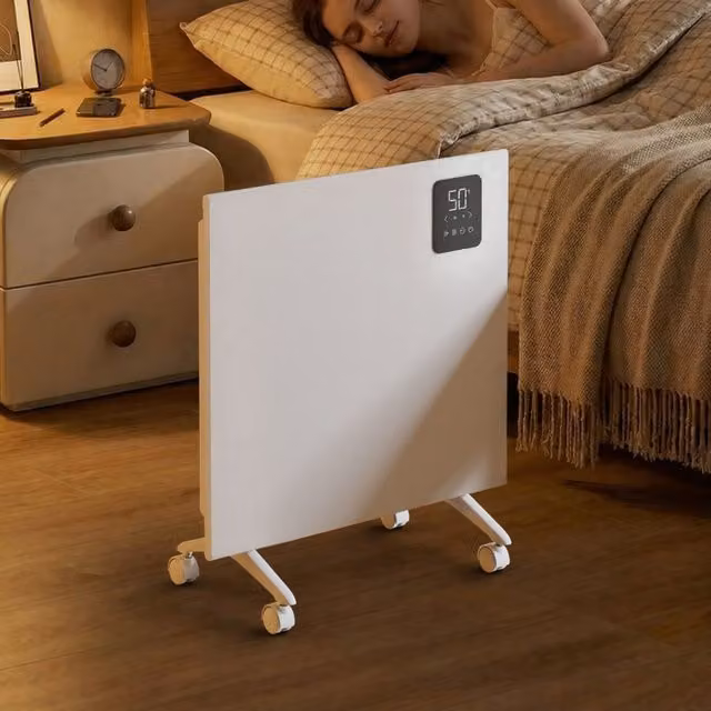 Living Star White Freestanding Convector Heater with Remote Control, Frost Protection and Overheat Protection, W: 44 cm, H: 44 cm, D: 44 cm