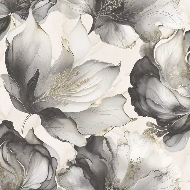 Muriva Elysian Black Floral Botanical Wallpaper Roll – 1