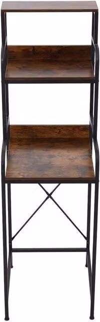 Kelvenix 3-Tier Freestanding Mini Fridge Shelf in Black