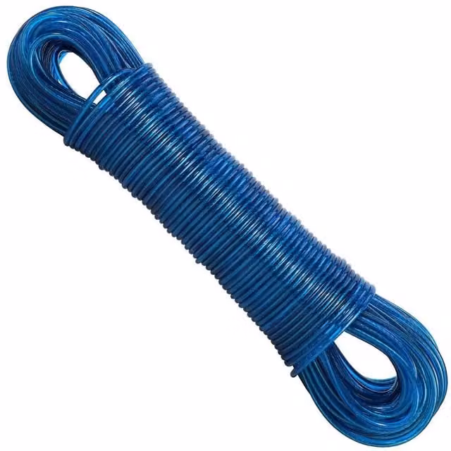 PAWNORA 50m Blue Laundry Clothes Line with Steel Core