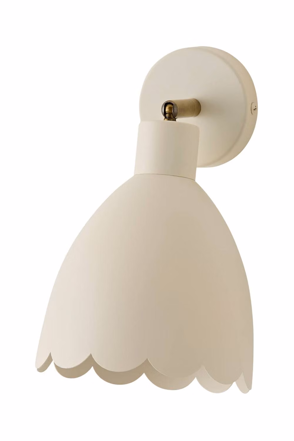 ValueLights Millie Flower Style Scallop Adjustable Metal Wall Light in Beige – 2