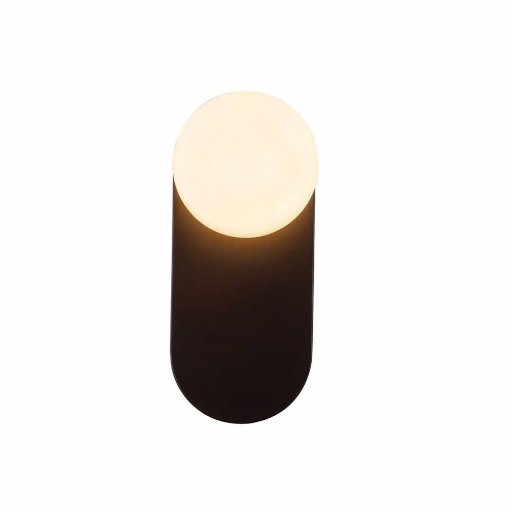 Netlighting Ariel Matte Black Wall Light with Glass and Metal Finish – 5