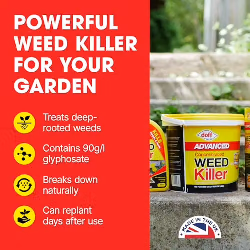 Doff Advanced Concentrated Weedkiller, 10 Sachets for Dilution in Water, Yellow – 3